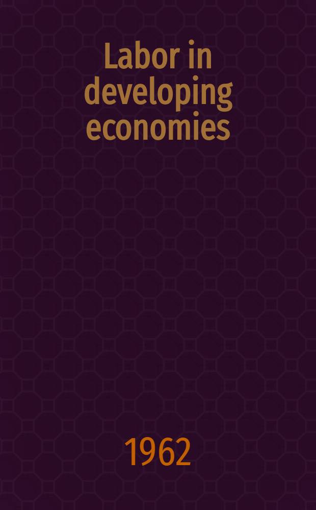 Labor in developing economies