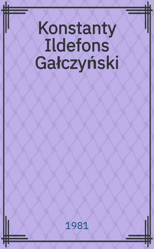 Konstanty Ildefons Gałczyński : Album