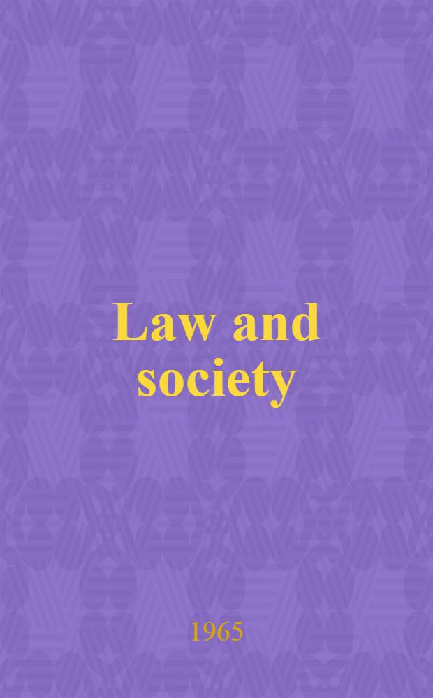 Law and society