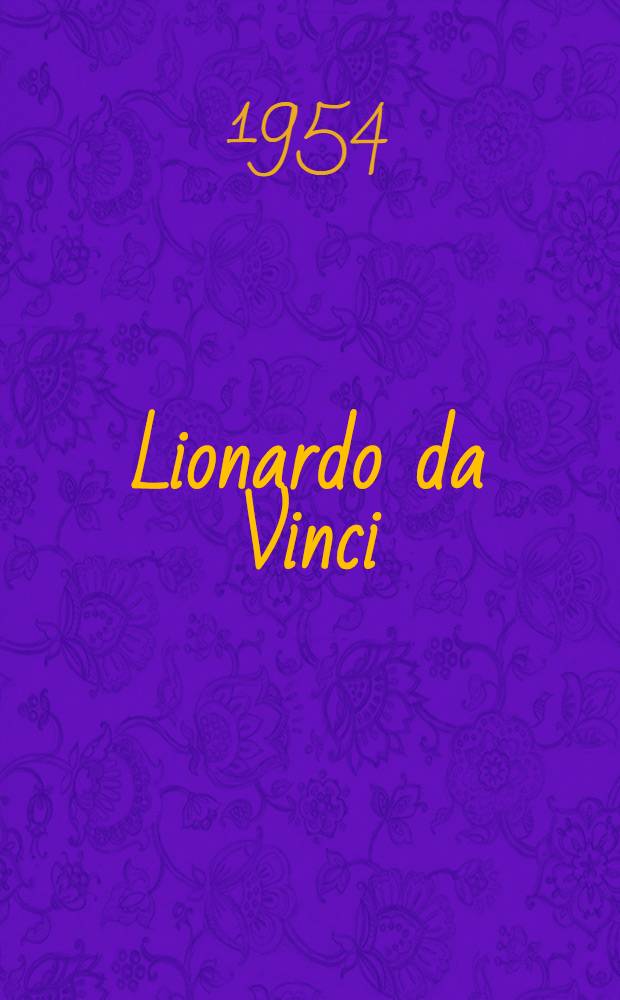 Lionardo da Vinci