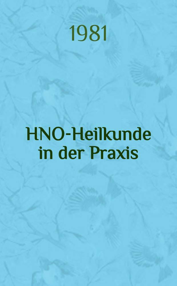 HNO-Heilkunde in der Praxis