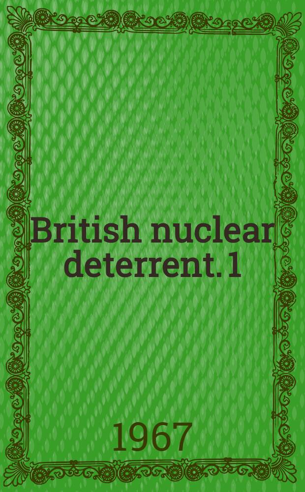 British nuclear deterrent. [1]