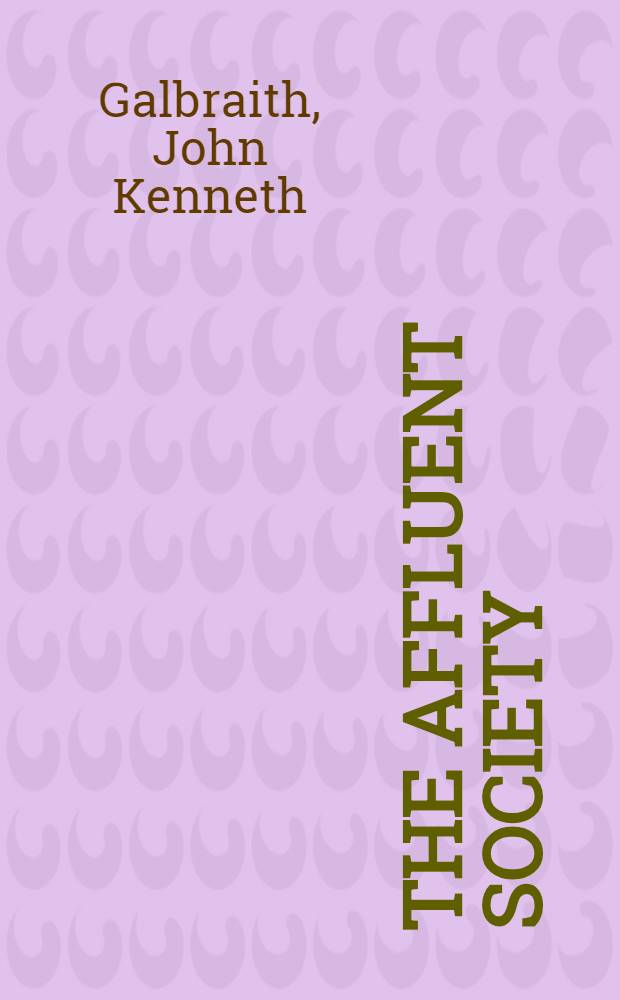 The affluent society