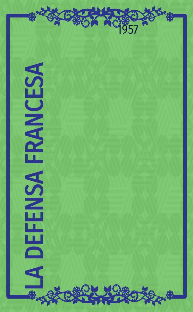 La defensa francesa