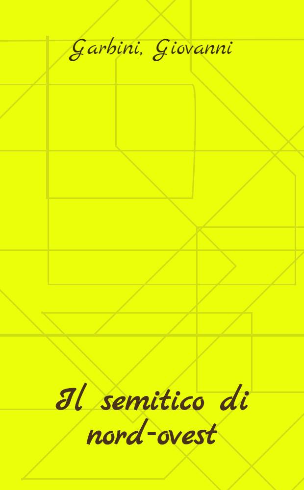 Il semitico di nord-ovest