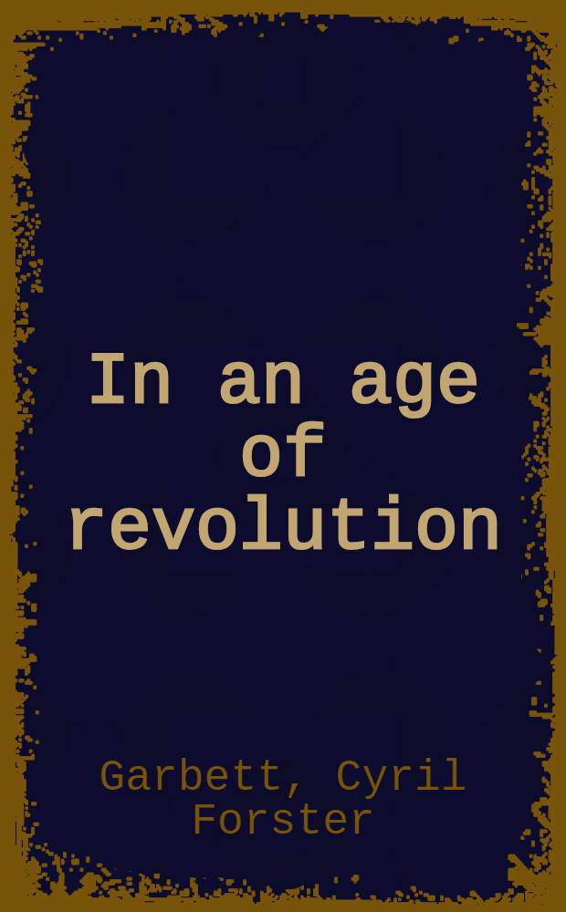 In an age of revolution