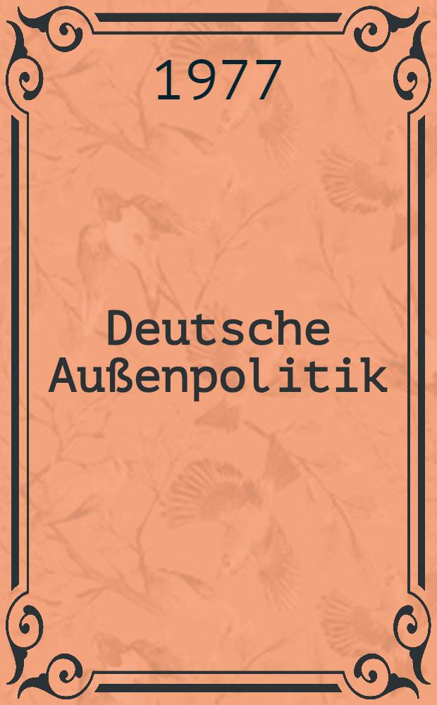 Deutsche Außenpolitik