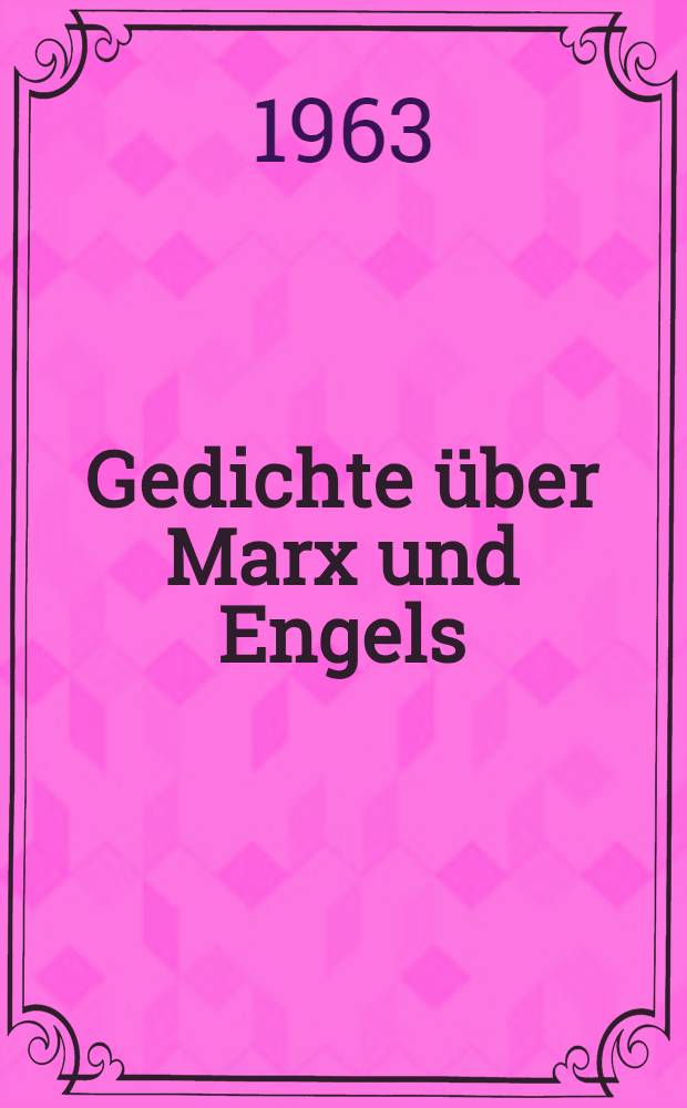 Gedichte über Marx und Engels