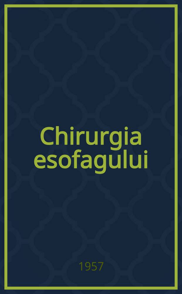Chirurgia esofagului