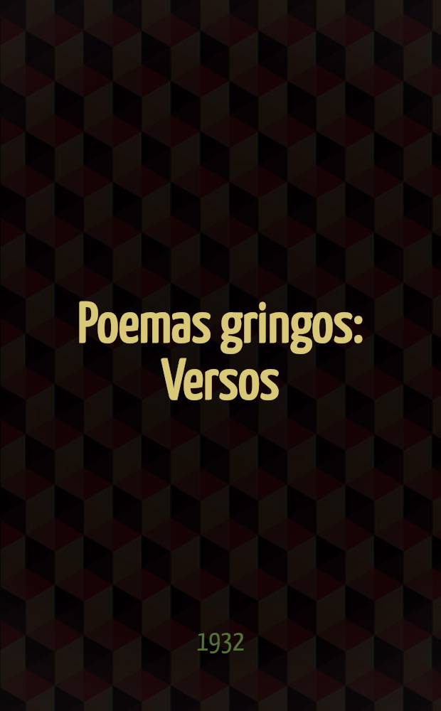 Poemas gringos : Versos