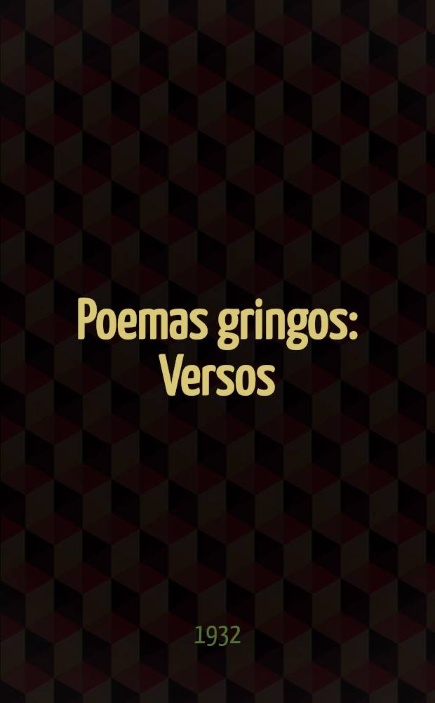 Poemas gringos : Versos