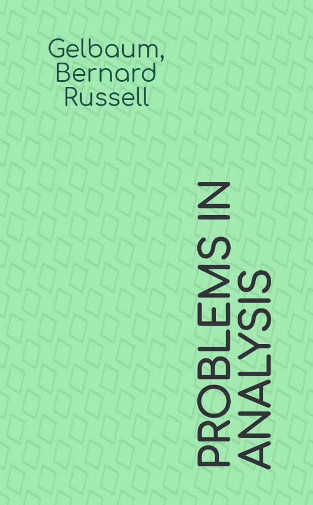 Problems in analysis