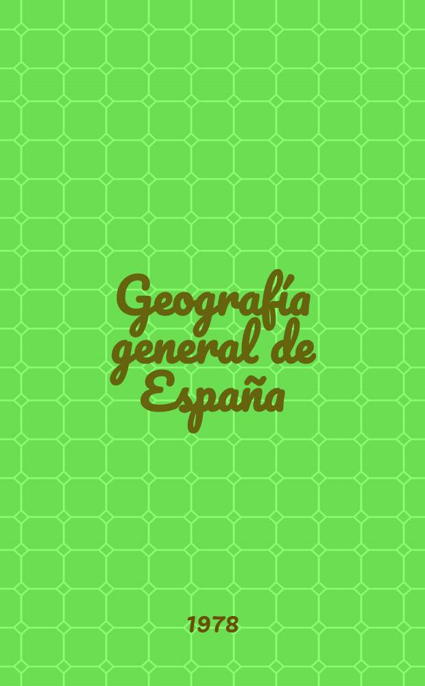 Geografía general de España