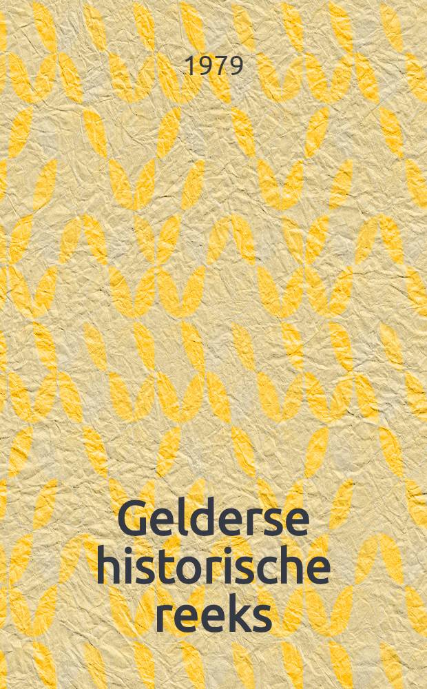 Gelderse historische reeks