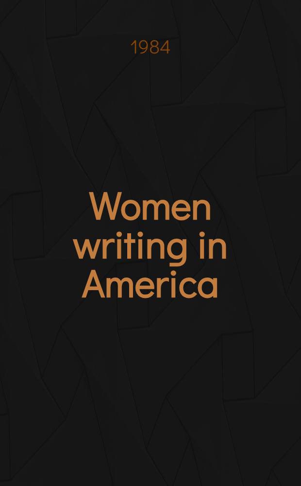 Women writing in America : Voices in collage