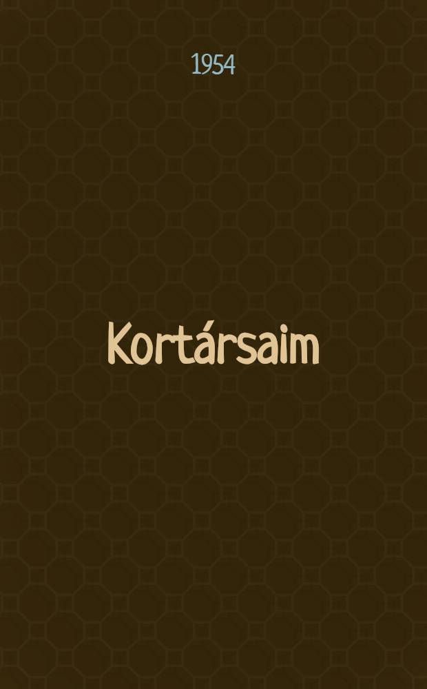 Kortársaim