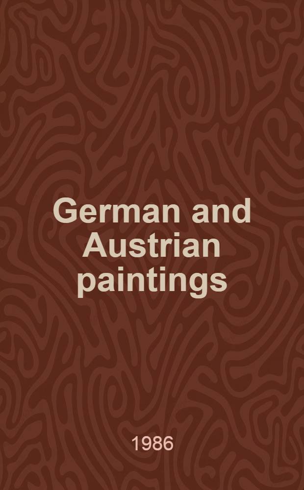 German and Austrian paintings : An album