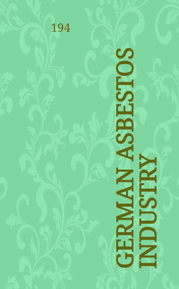 German asbestos industry