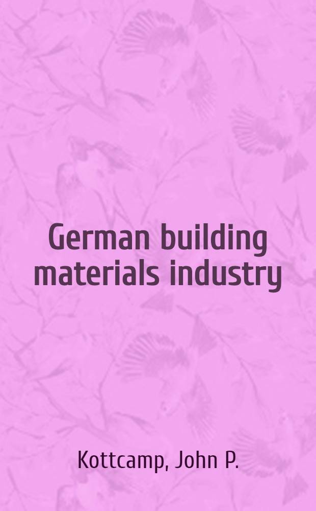German building materials industry