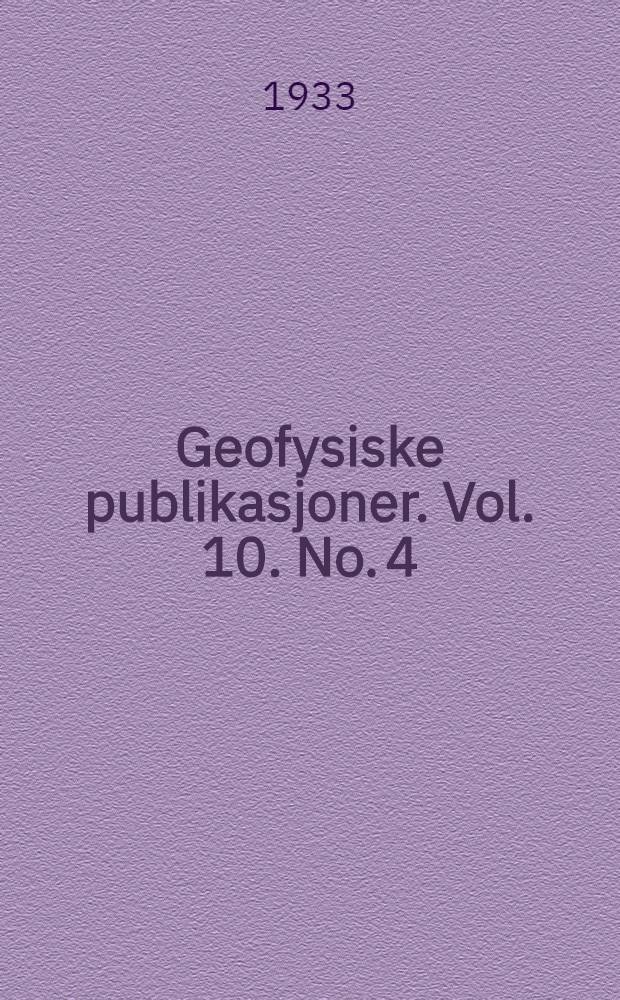 Geofysiske publikasjoner. Vol. 10. No. 4 : Investigations of the auroral spectrum based on observations from the Auroral observatory, Tromsø