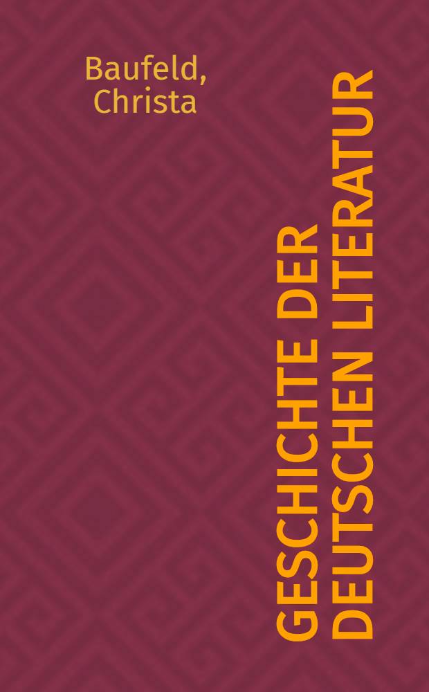 Geschichte der deutschen Literatur : Von den Anfängen bis zur Gegenwart. Bd. 2 : Mitte des 12. bis Mitte des 13. Jahrhunderts