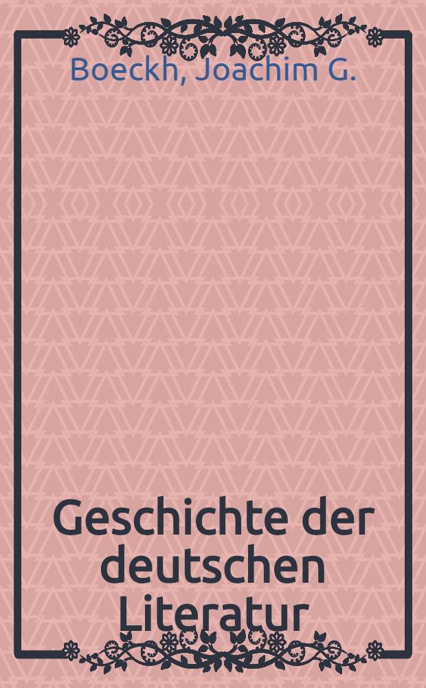 Geschichte der deutschen Literatur : Von den Anfängen bis zur Gegenwart. Bd. 4 : Von 1480 bis 1600