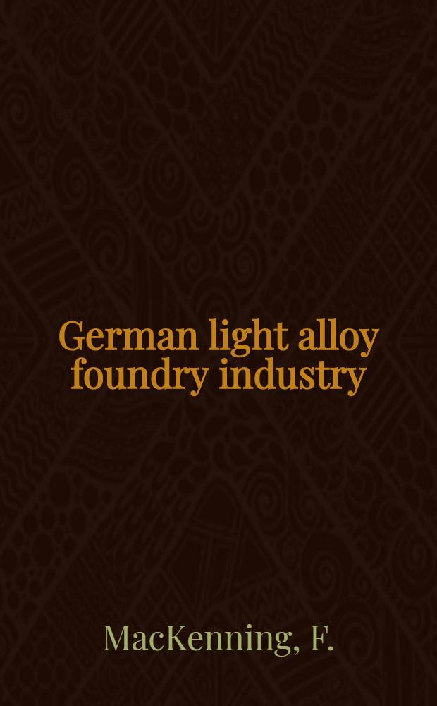German light alloy foundry industry