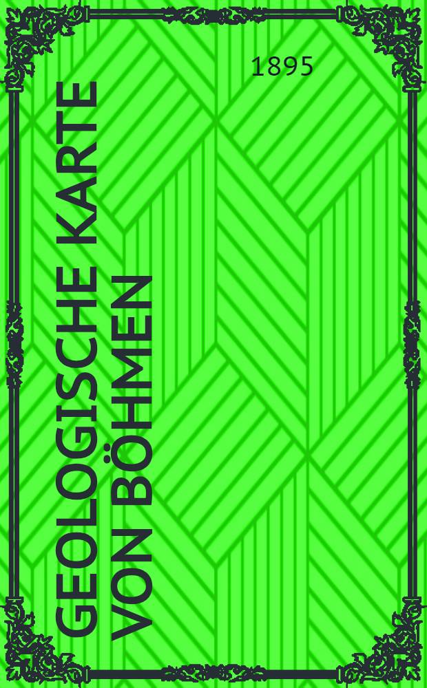Geologische Karte von B&ouml;hmen