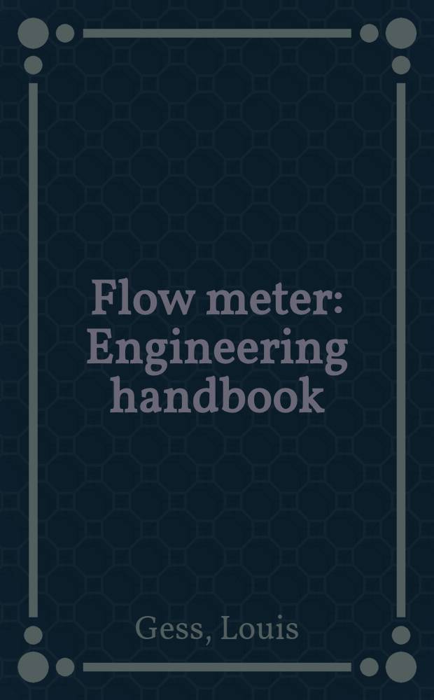 Flow meter : Engineering handbook