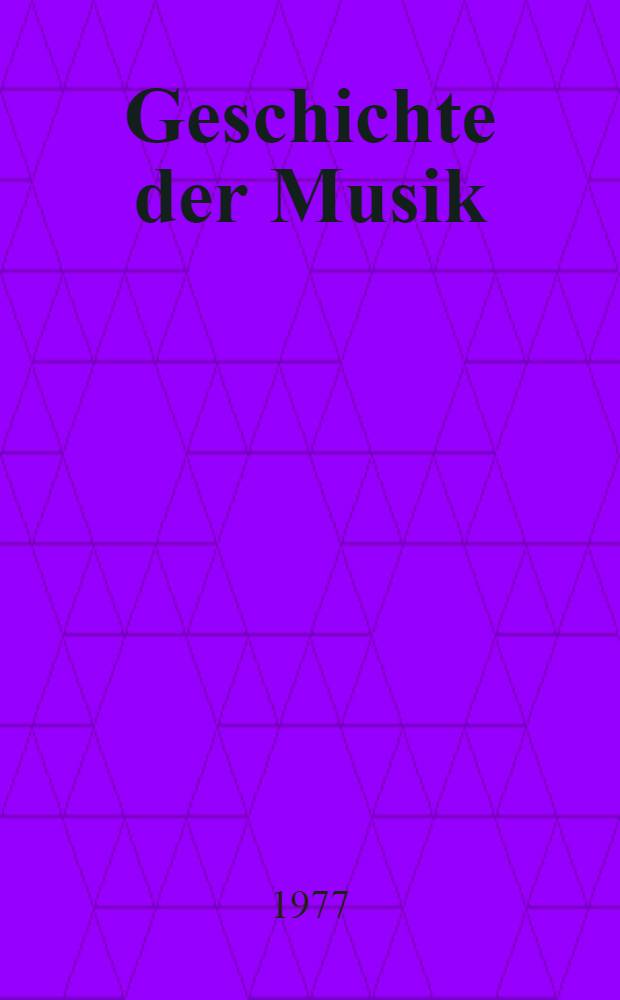 Geschichte der Musik