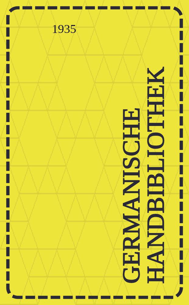 Germanische Handbibliothek