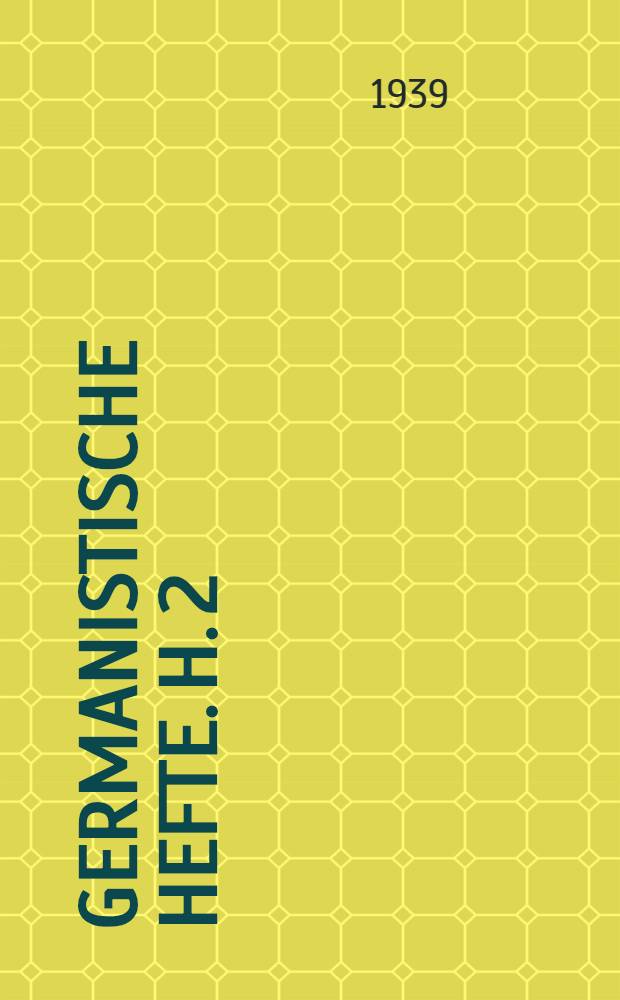 Germanistische Hefte. H. 2 : Volkskundliche Beobachtungen in der Rhön-Siedelung Feked (Baranya)