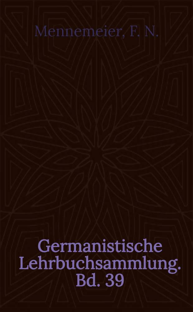Germanistische Lehrbuchsammlung. Bd. 39 : Literatur der Jahrhundertwende, 1