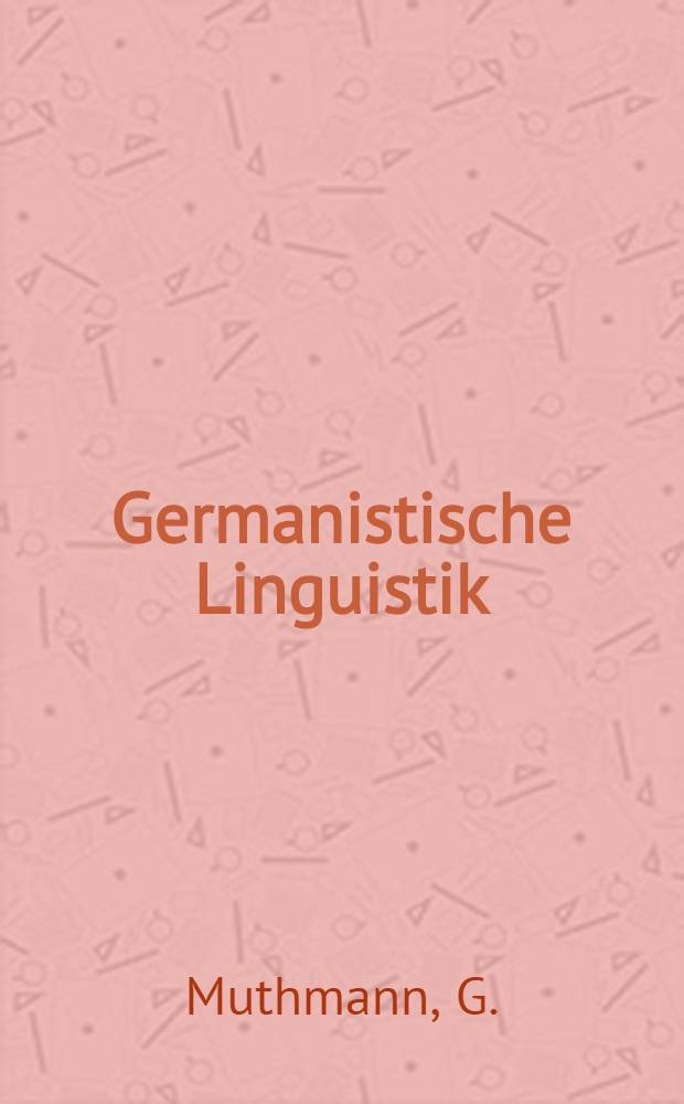 Germanistische Linguistik : Reihe ... 78 : Rückläufiges deutsches Wörterbuch
