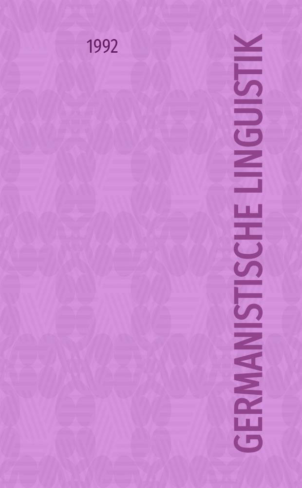 Germanistische Linguistik : Reihe .. : Korrelate im Deutschen