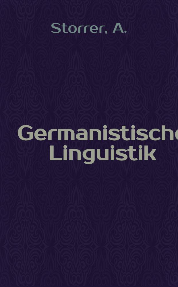 Germanistische Linguistik : Reihe .. : Verbvalenz