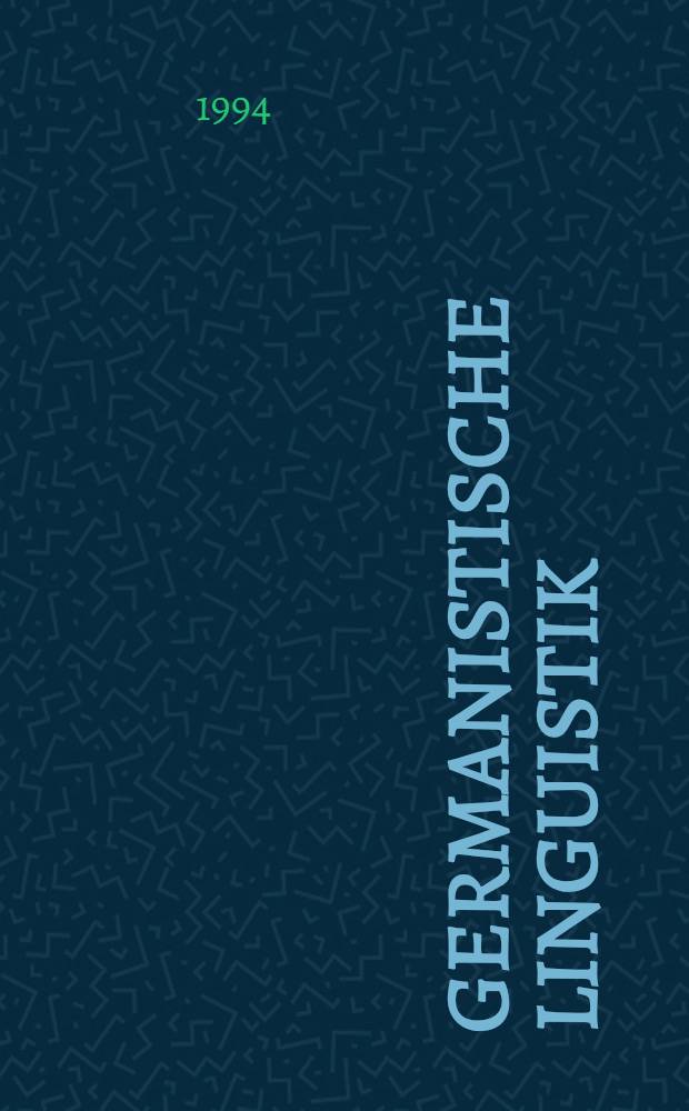 Germanistische Linguistik : Reihe .. : Dialektologie des Deutschen