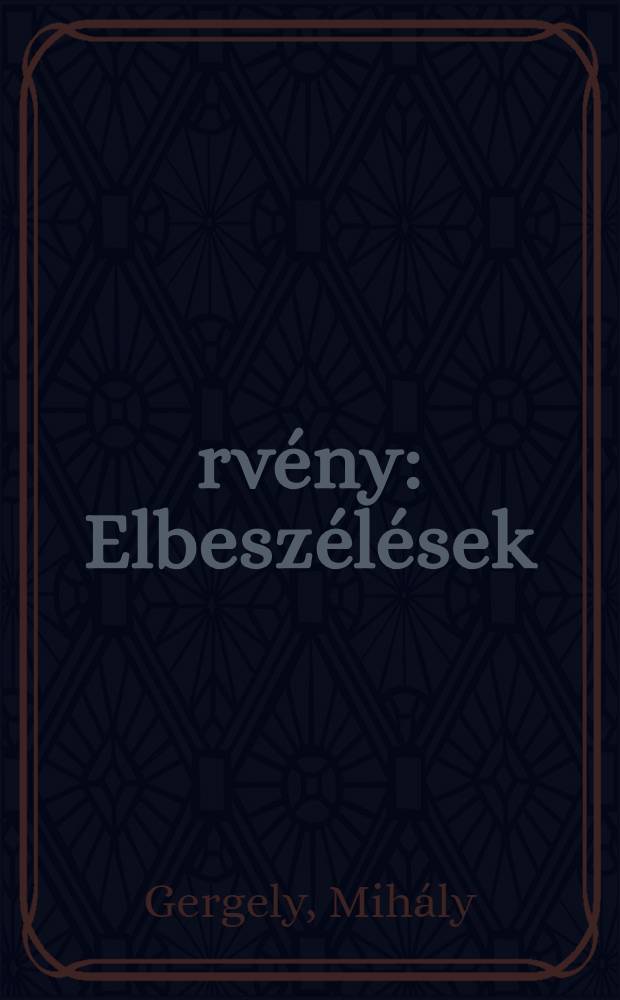 Örvény : Elbeszélések