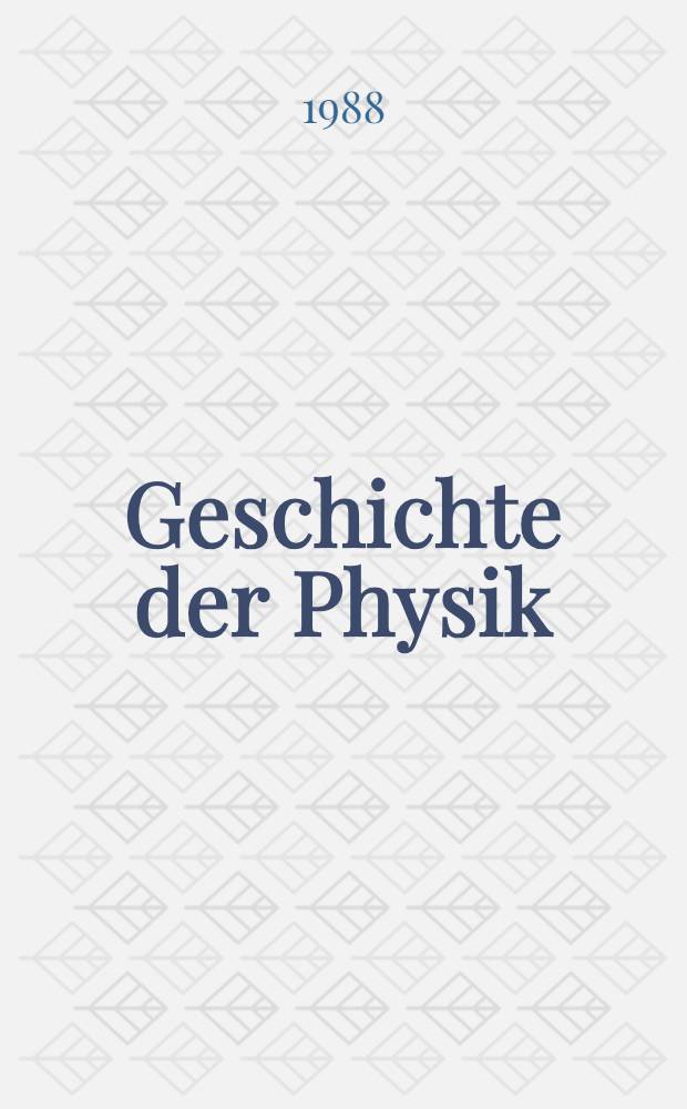 Geschichte der Physik : Ein Abriß