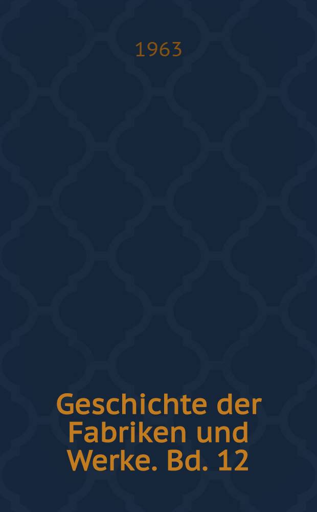 Geschichte der Fabriken und Werke. Bd. 12 : Kasernen statt Wohnungen