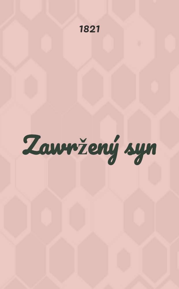 Zawržený syn