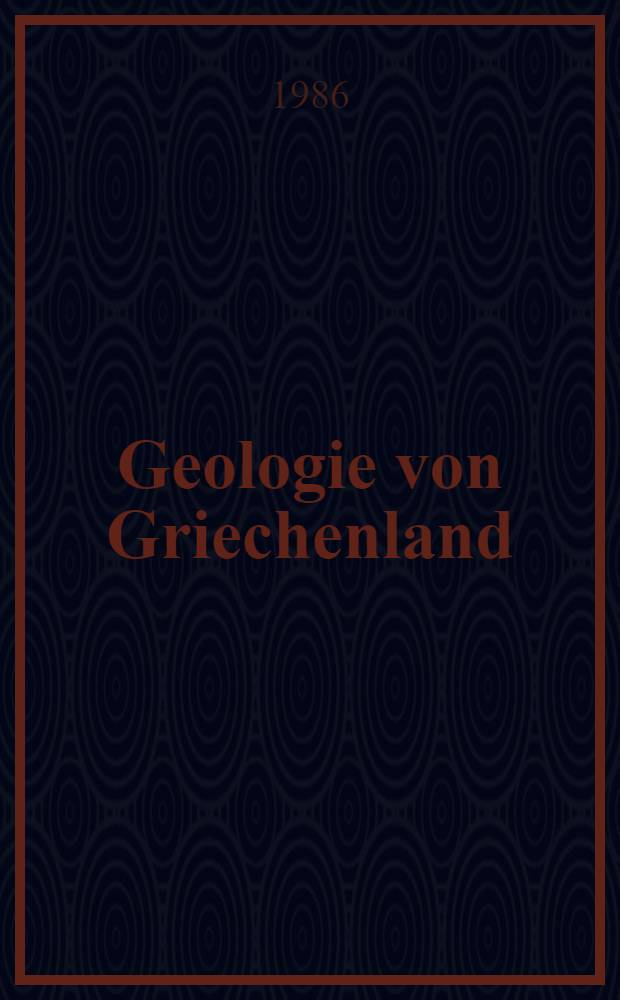 Geologie von Griechenland