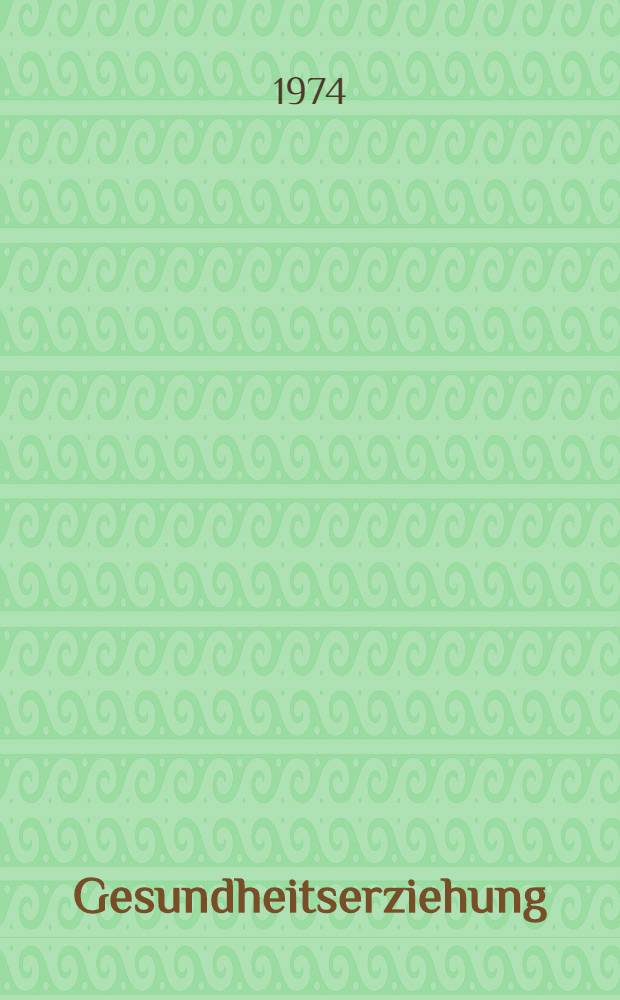 Gesundheitserziehung