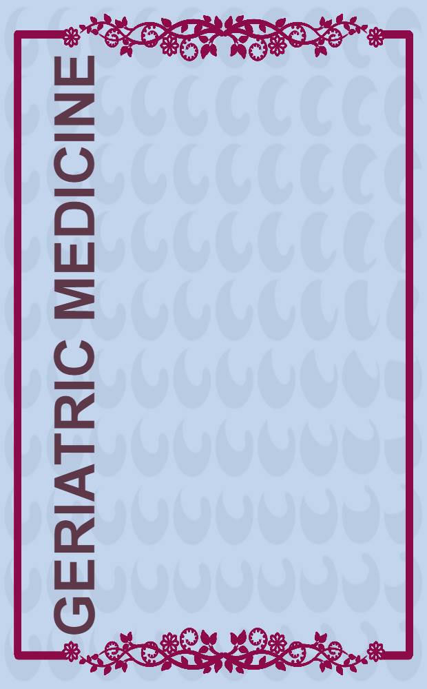 Geriatric medicine