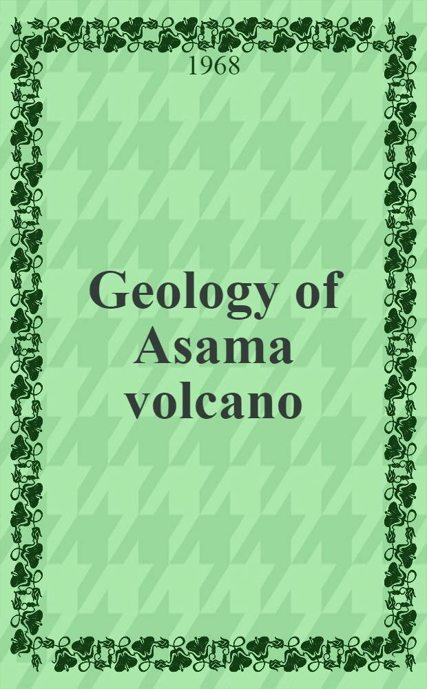 Geology of Asama volcano