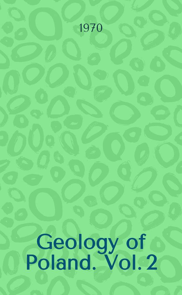 Geology of Poland. Vol. 2 : Catalogue of fossils