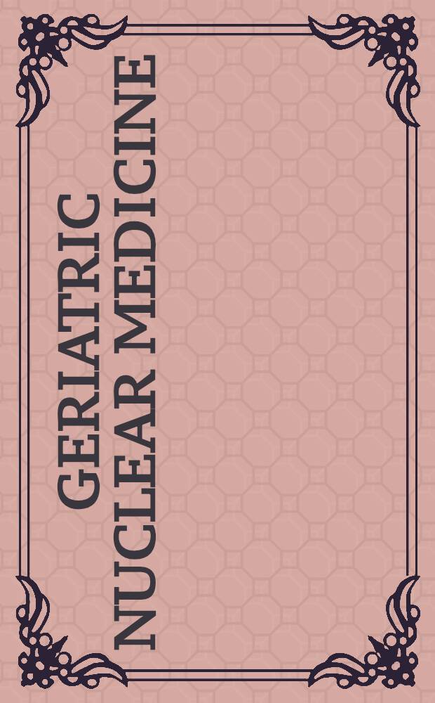 Geriatric nuclear medicine