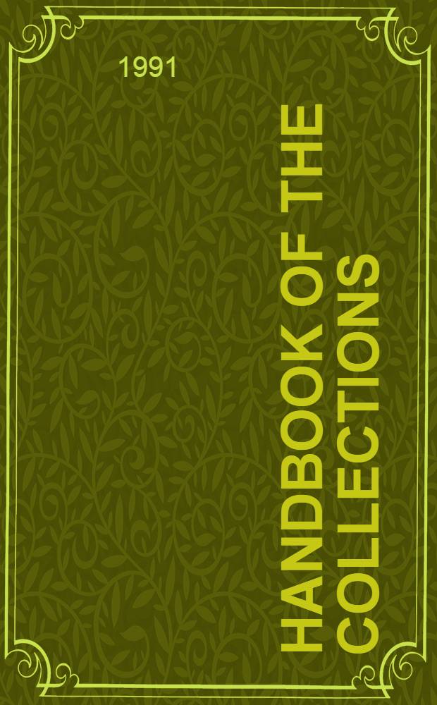 Handbook of the collections