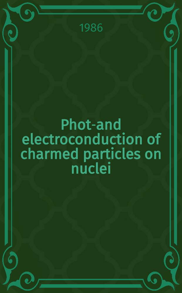 Photo- and electroconduction of charmed particles on nuclei