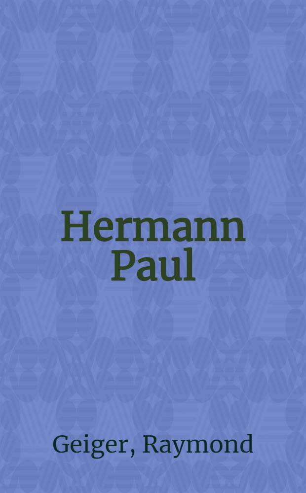 Hermann Paul
